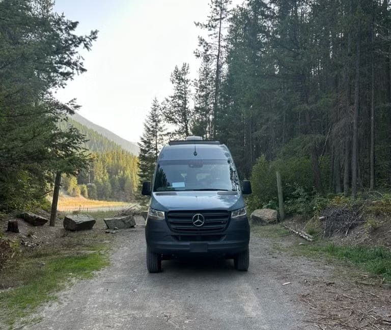 Dispersed wild camping outside Glacier national park.